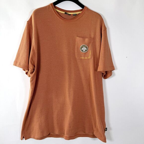 Howler Bros T Shirt Mens XXL Jaquard Short Sleeve Embroidered Patch Outdoors - Picture 2 of 8